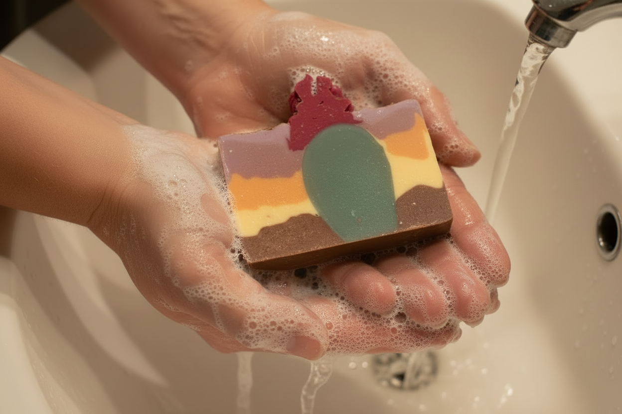 Desert Cactus Soap with More Lather
